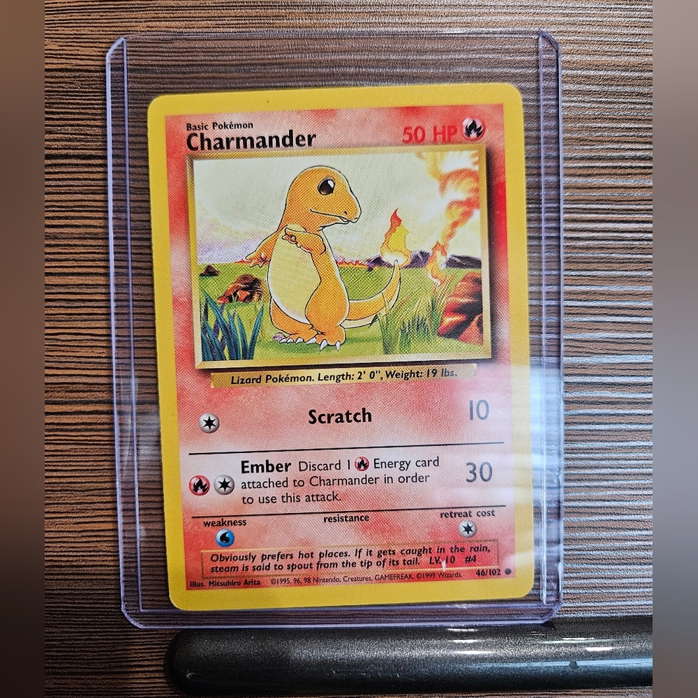 Pokemon Charmander 46/102 Base Set Card